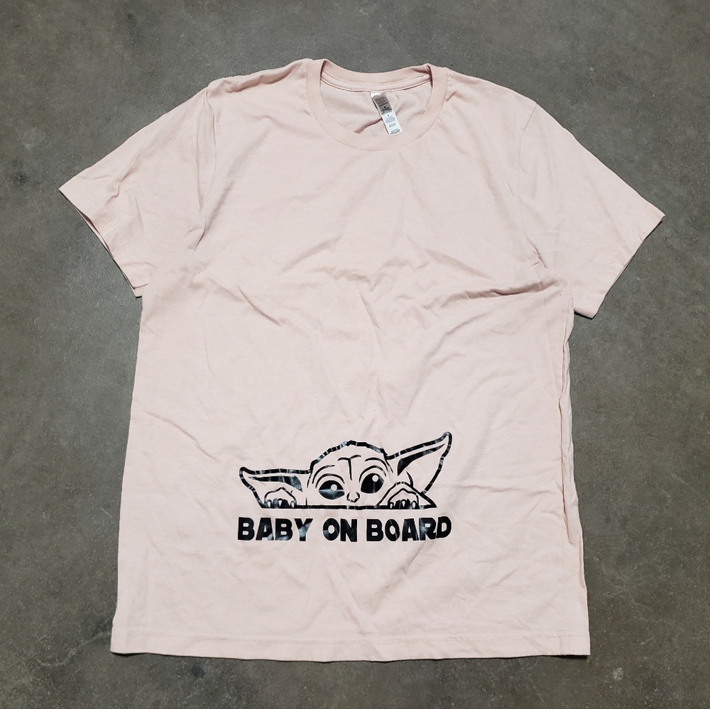 Light Pink | B+C | Baby On Board Short Sleeve